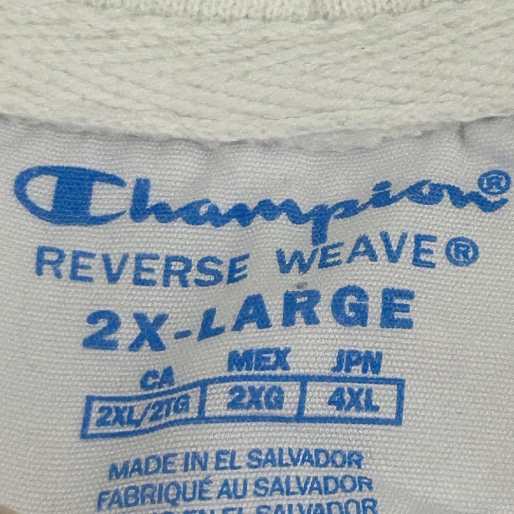 Champion Reverse Weave Hoodie Mens 2XL White Penn State Sweatshirt - Picture 3 of 10
